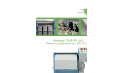 Bioenergy TUMBLER 3000 - User Manual