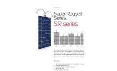 Model SR 62 - Monocrystalline Flexible Solar Panel Brochure