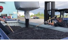 Airex Energy - biocoal dust-free bulk loading in a container - Video