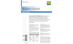 Boral Blue Circle - Builders Cement - Product Datasheet