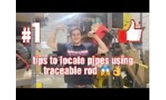 How to Tips to Locate Pipes Using Jameson Duct Hunter Traceable Rod - Underground Utility Locating - Video