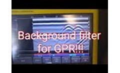 Background Filter for GPR - An Example Gone Right! - Video