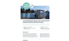 Containerized Brackish Water Reverse Osmosis Desalination Plant aiding severe drought in Cyprus