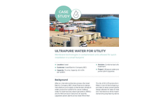 Containerized Ultra Pure Water systems for utility 