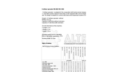 Altro - Model RN-800 / RN-1200 - Fertiliser Spreader - Datasheet