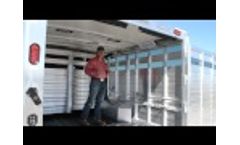 Cimarron Trailer`s Removable Stall Divider & Fan Cage Brackets Video