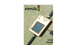 Rimik - Model CP4011 - Cone Logging Penetrometer Brochure