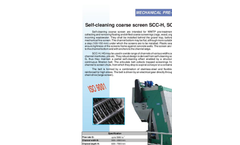 Model SCC-H & SCC-HG - Self Cleaning Coarse Screen Brochure