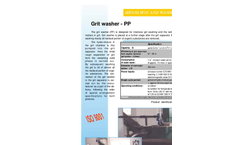 Model PP - Grit Washers Brochure