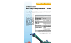 Model SP-PP - Grit Separators with Integrated Grit Washer Brochure