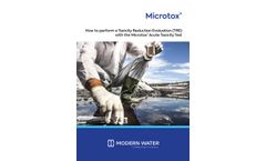 Microtox - How to perform a Toxicity Reduction Evaluation (TRE) with the Microtox Acute Toxicity Test - Application Note