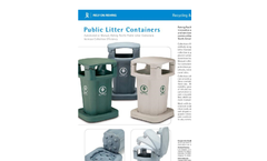 Model 60 Gallon - Waste & Recycling- Public Litter Containers Brochure
