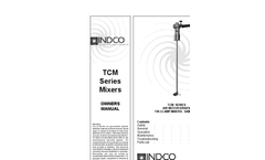Indco - Model TCM-2-150A-D - Tri-Clamp Mount Mixer with Dual Propeller Brochure
