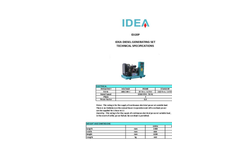IDEA - Model IDJ20P - Diesel Generator - Brochure
