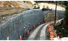 Geogrid for Panel Faced Retaining Wall