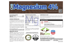 Bio Gro - Model CHB % - Magnesium Fertilizer Brochure