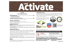 CHB Activate - Model 2-5-0 - Organic Fertilizer Brochure