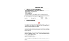 Ecobird - Model 14.5 - Goose & Bird Repellent - Safety Data Sheet