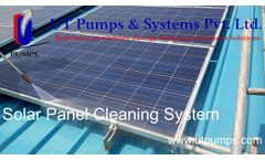 Solar Panel Cleaning System By UT Pumps & Systems Pvt Ltd - Video