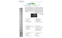Soggia 6FX 6 inch Stainless Steel Borehole Pumps - Brochure