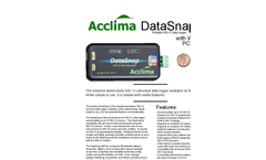 Acclima DataSnap - Model SDI-12 - Stand Alone Universal Portable Data Logger - Brochure