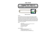 Acclima - Model SDI -12 -TDT Digital Soil Moisture Sensor Data Sheet