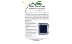 Acclima Solar DataSnap - Model ACC-AGR-D02S - Universal Data Logger (SDI-12) - Datasheet