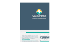 WeatherBrain Environmental Software Brochure