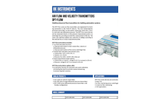HK Instruments - Model DPT-Flow - Flow Transmitter Brochure