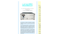 PreFilter - Model VE 112 - All Heated Sample Filter & Interface Analyzer - Brochure