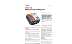 Megger - Model SMRT410 - Relay Tester Brochure