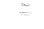 Geotech BIOGAS 5000 Portable Biogas Analyser - Operating Manual