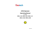 Geotech ATEX Dipmeter High Precision Water Level Measuring Instrument - Operating Manual