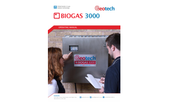 BIOGAS 3000 - Fixed Biogas and Landfill Gas Analyser - Operating Manual