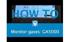 GA5000 Gas Analyser Monitoring Process After Choosing An ID - Video