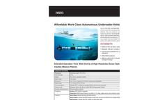 Affordable Work Class Autonomous Underwater Vehicle (AUV) - Brochure