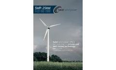 Solid Wind Power - Model SWP-25 kW - Class 3-Wind Turbine - Brochure