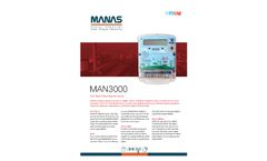 Manas - Model MAN 3000 - Three-Phase Electricity Meter Brochure