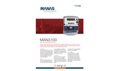 Manas - Model MAN 3100 - Three-Phase Electricity Meter Brochure