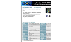 AII1 Analytical - Model AII-3000 Series - Nitrox Analysers for Diving Brochure