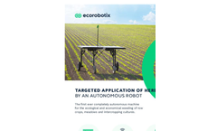 Autonomous Robot Weeder Brochure