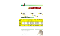 Solid Formulas Fertilizers Brochure
