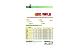 Liquid Formulas Fertilizer Brochure