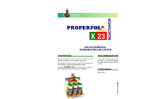 Proferfol - Model X-23 - Bioactivator - Datasheet