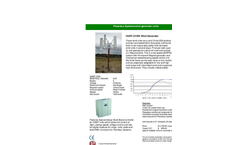 Model C-1KW - Vertical Axis Wind Turbine (VAWT) Brochure