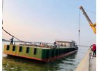 HID - Model 30M - Large Floating Pontoon for Excavator Supporting and Transporting