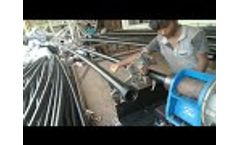 FOUR YEAR OLD HDPE SPRINKLER PIPE WELDING MACHINE - Video