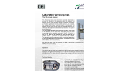 Model MMP - Laboratory Jar Test Press Brochure