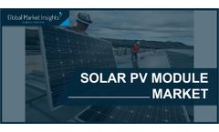 Solar PV Module Market to witness steady growth of 8.5% during 2020-2026
