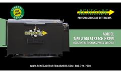 RENEGADE MODEL TMB 8100 STRETCH HRPW HORIZONTAL ROTARY PARTS WASHER